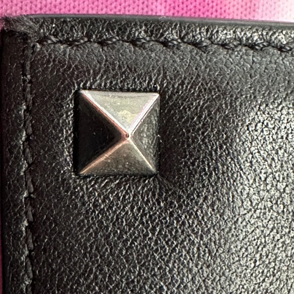 Valentino Garavani Black Studded Card Holder (EUC)